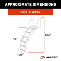 Lewmar Truck Freight - Not Qualified for Free Shipping Lewmar SureStep Pontoon Ladder SS Handrails #2025041871