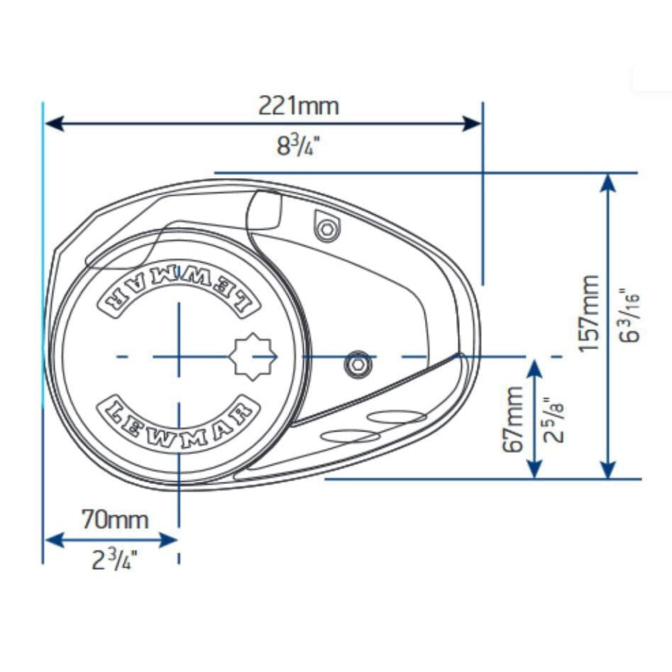 Lewmar Oversized - Not Qualified for Free Shipping Lewmar V1 Vertical Windlass #6671011108-138