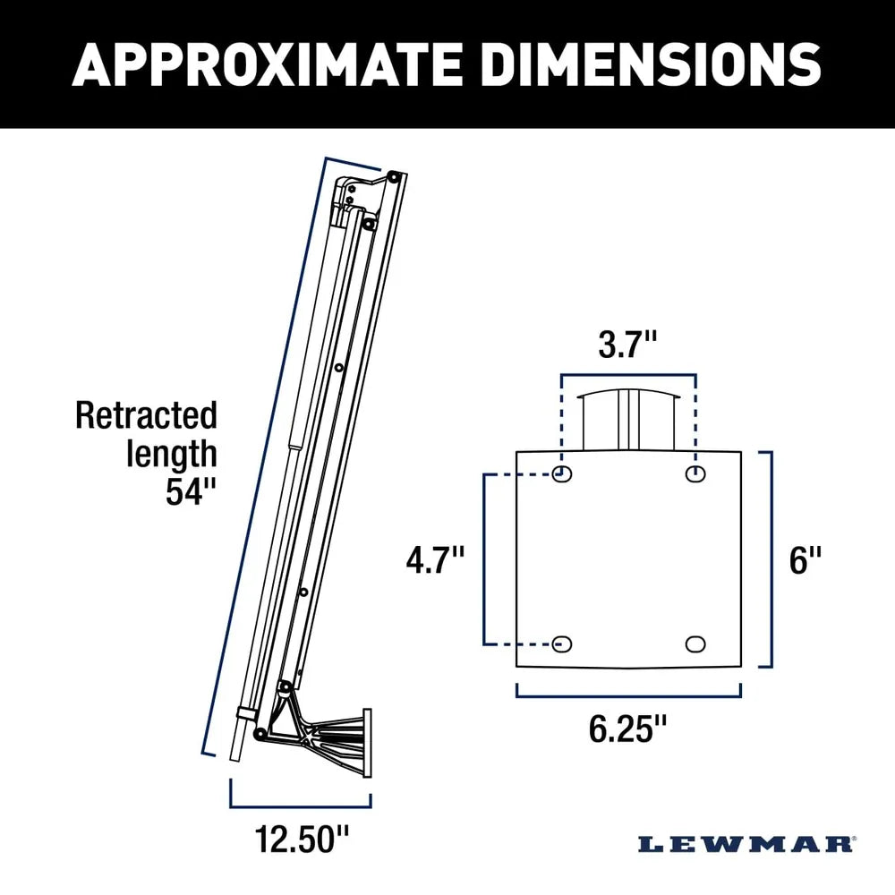 Lewmar Qualifies for Free Shipping Lewmar Vector 6' Black Manual Shallow Water Anchor #2025059419