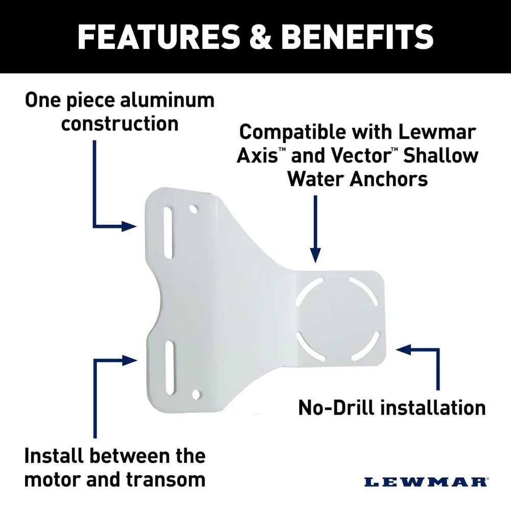 Lewmar Qualifies for Free Shipping Lewmar White Motor Mounting Bracket for Axis & Vector #2024028467