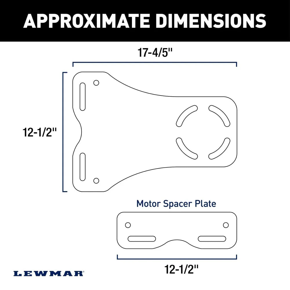 Lewmar Qualifies for Free Shipping Lewmar White Motor Mounting Bracket for Axis & Vector #2024028467