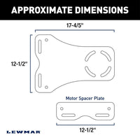 Lewmar Qualifies for Free Shipping Lewmar White Motor Mounting Bracket for Axis & Vector #2024028467