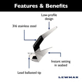Lewmar Qualifies for Free Shipping LewmarDelta Stainless Steel Anchor 14 lb #0057306