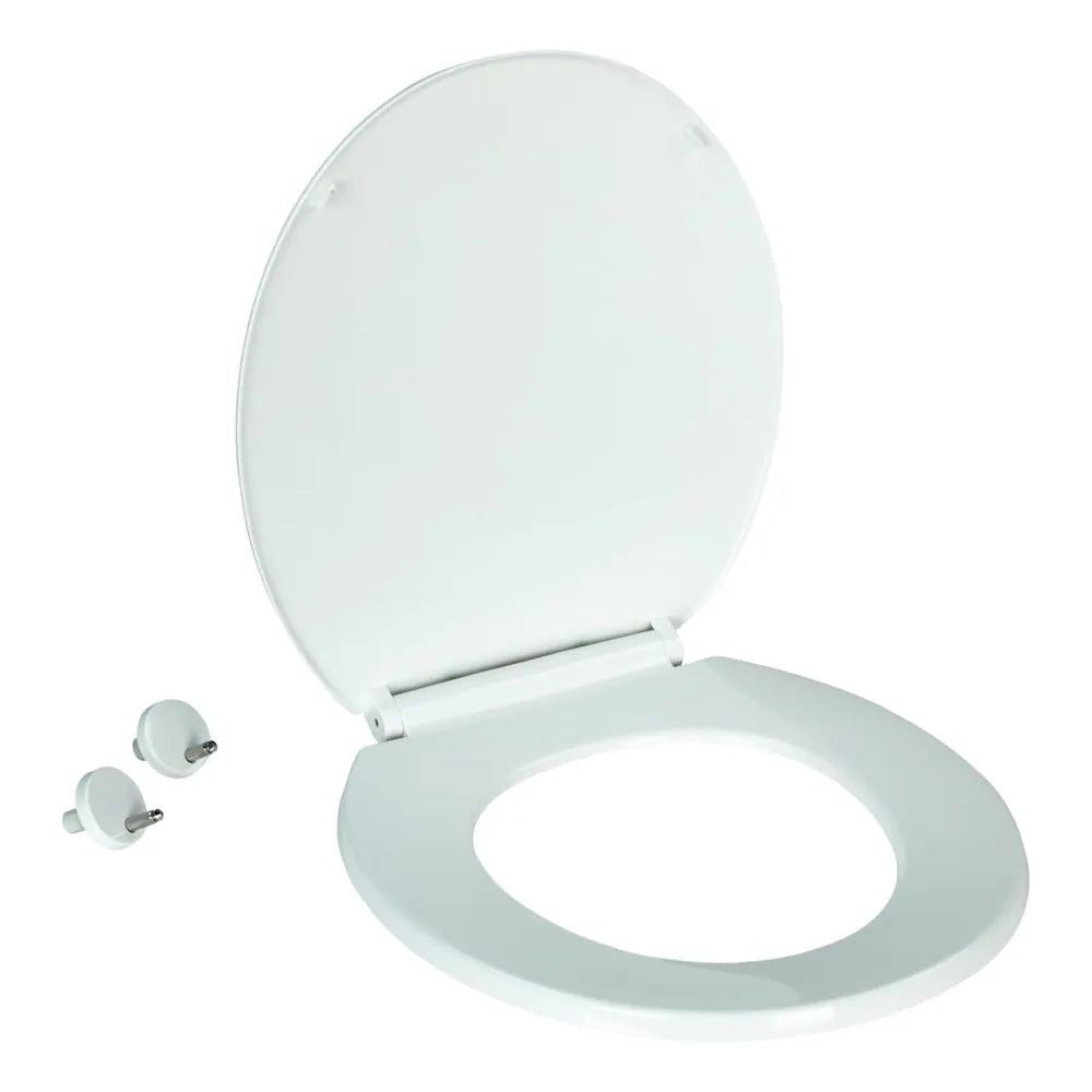 Lippert Components Qualifies for Free Shipping Lippert Flow Max Replacement Toilet Seat Plastic White #2024030313