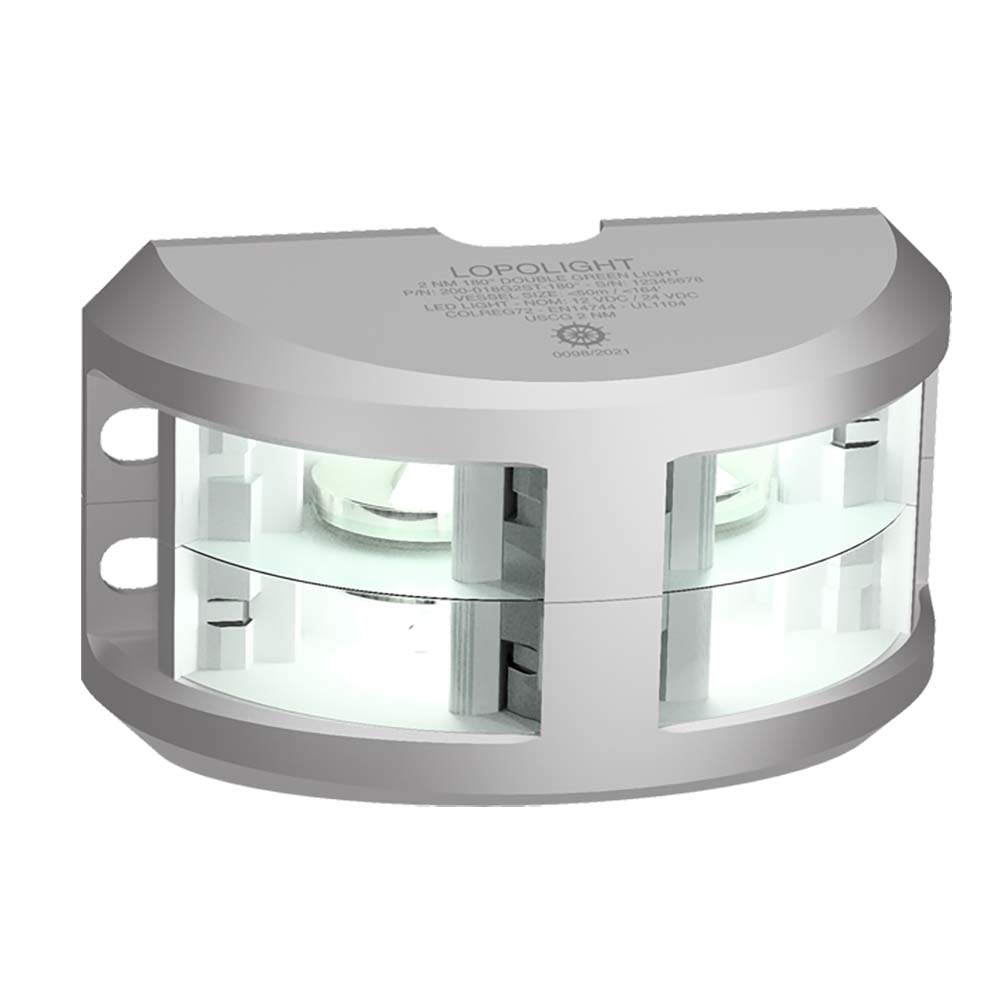Lopolight Not Qualified for Free Shipping Lopolight 180-Degree Double Stacked White Nav Light 2nm #200-024G2ST