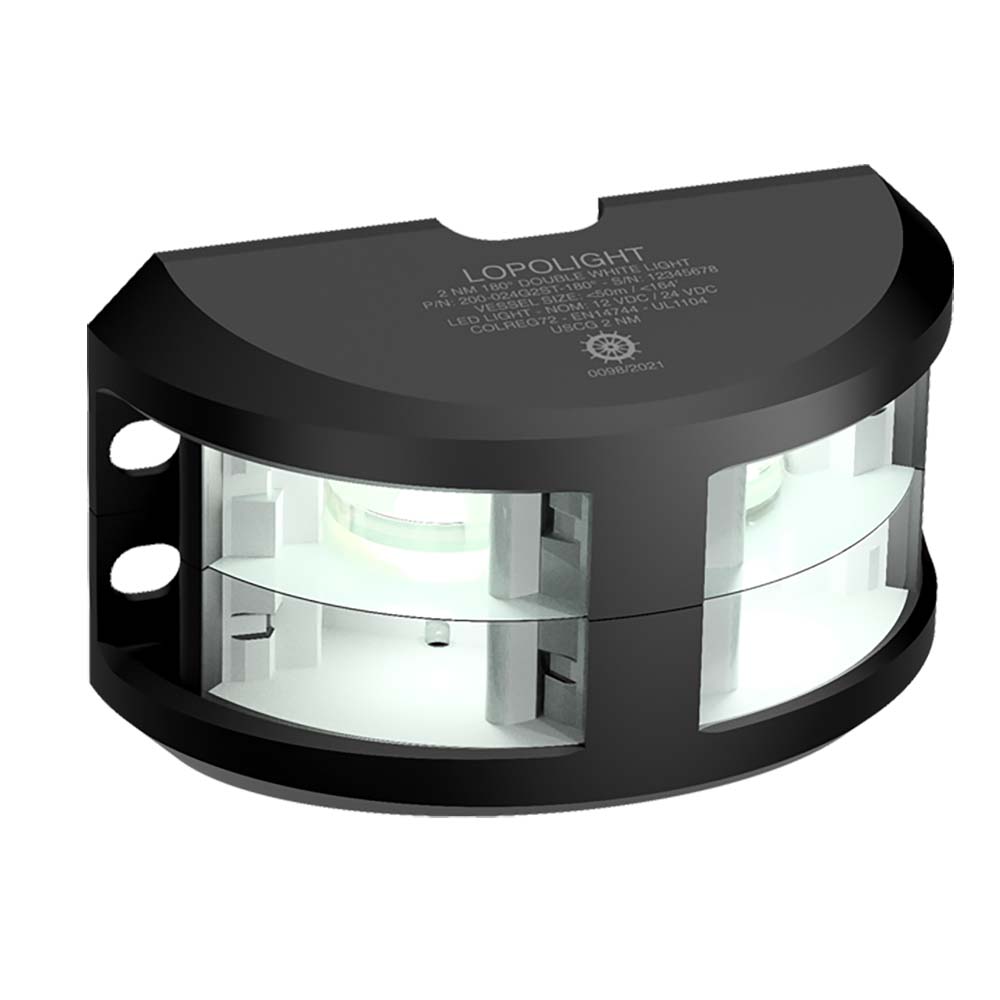 Lopolight Not Qualified for Free Shipping Lopolight 180-Degree Double Stacked White Nav Light 2nm #200-024G2ST-B
