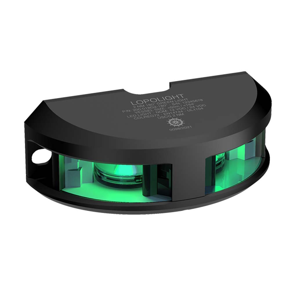 Lopolight Not Qualified for Free Shipping Lopolight 180-Degree Green Nav Light 2nm 0.7m Cable #200-018G2-B