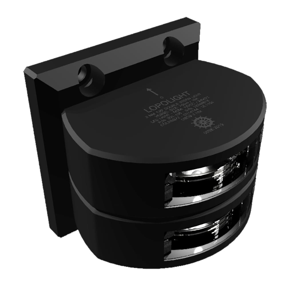 Lopolight Not Qualified for Free Shipping Lopolight Double Stern Light 3nm Black Housing #301-106ST-B