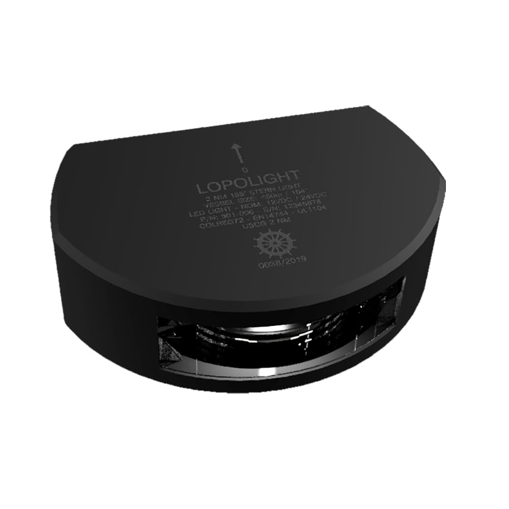 Lopolight Qualifies for Free Shipping Lopolight Stern Light 2nm 6m Cable Black Housing #301-006-B-6M