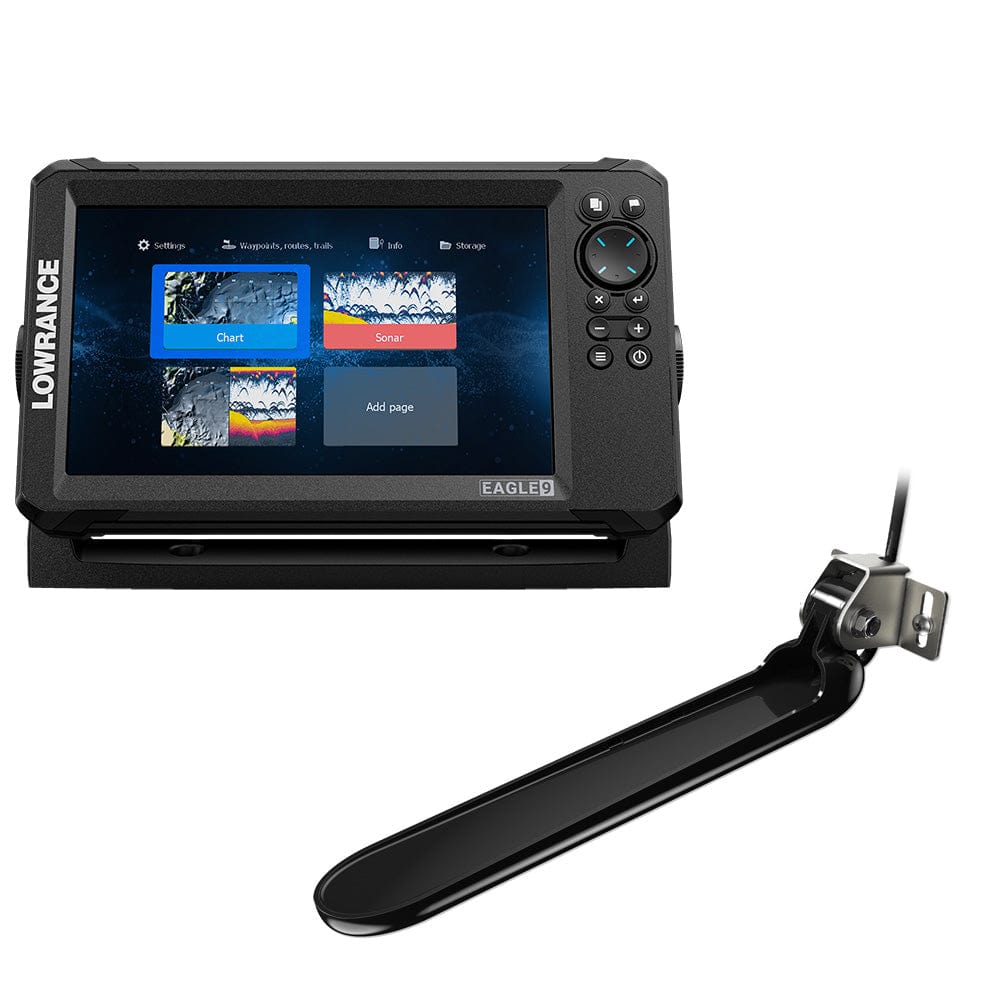 Lowrance Qualifies for Free Shipping Lowrance Eagle 9 TripleShot T/M Ducer & Discover OnBoard Chart #000-16229-001