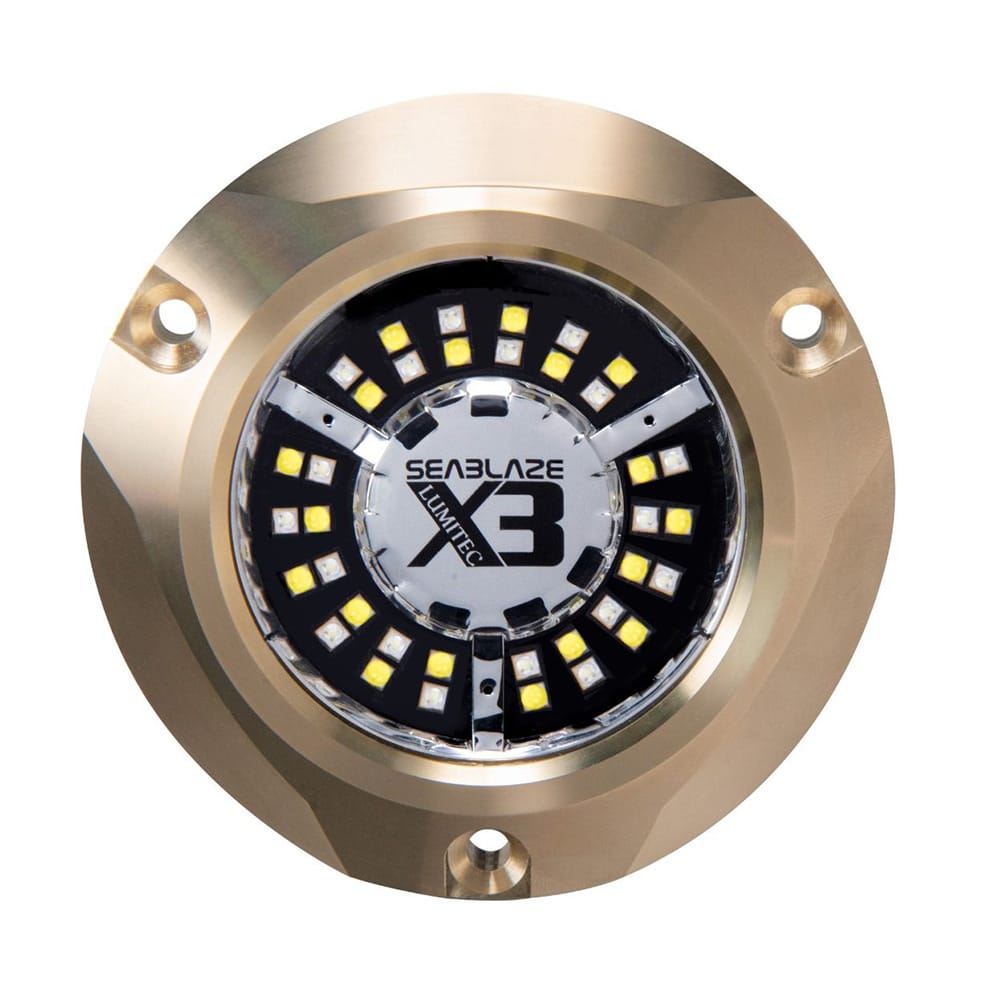 Lumitec Qualifies for Free Shipping Lumitec Seablaze X3 Dual Color White Blue Underwater Light #101945