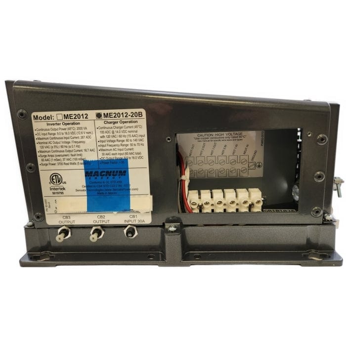 Magnum Energy Not Qualified for Free Shipping Magnum Energy 2000w 12v Inv/100a Charger with 20a Output Breaker #ME2012-20B-U
