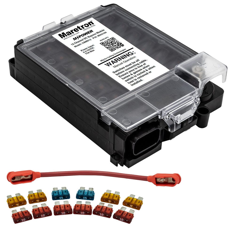 Maretron Qualifies for Free Shipping Maretron 12-Circuit Bypass Module NMEA 2K with Fuse Pack #CBMD12-R