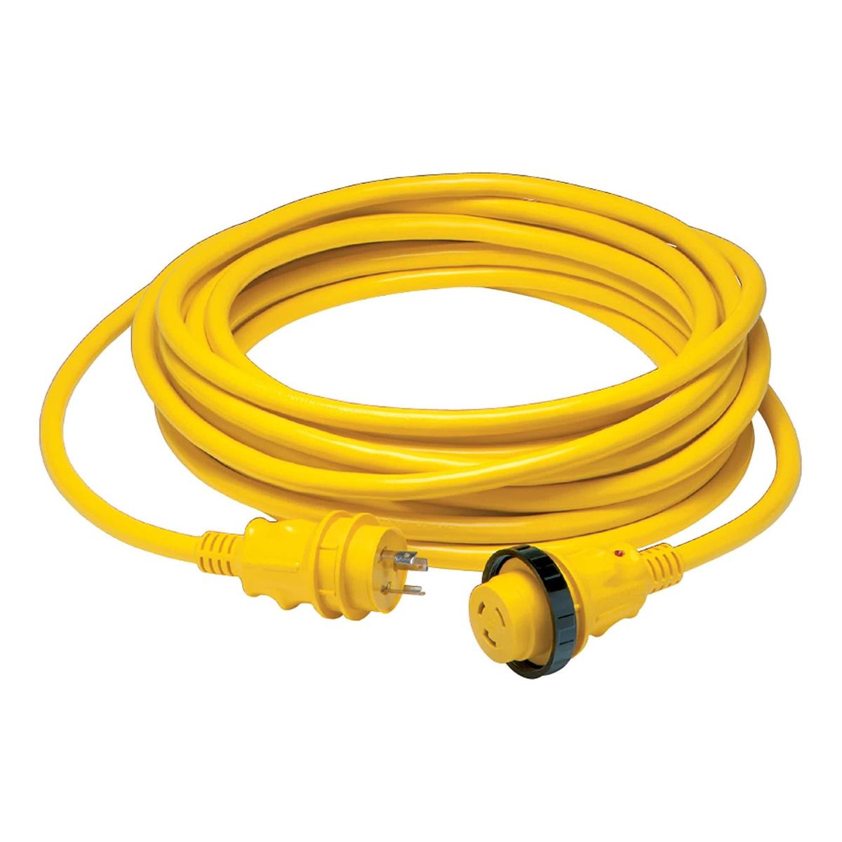 Marinco Recreational Group Qualifies for Free Shipping Marinco 30a 75' Power Cord Set LED Ergo Grip Yellow #75SPP.OEM