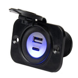 Marinco Recreational Group Qualifies for Free Shipping Marinco Sealink Dual USB-A/C Combo Charger #12VDUSBAC