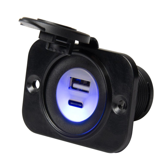 Marinco Recreational Group Qualifies for Free Shipping Marinco Sealink Dual USB-A/C Combo Charger #12VDUSBAC