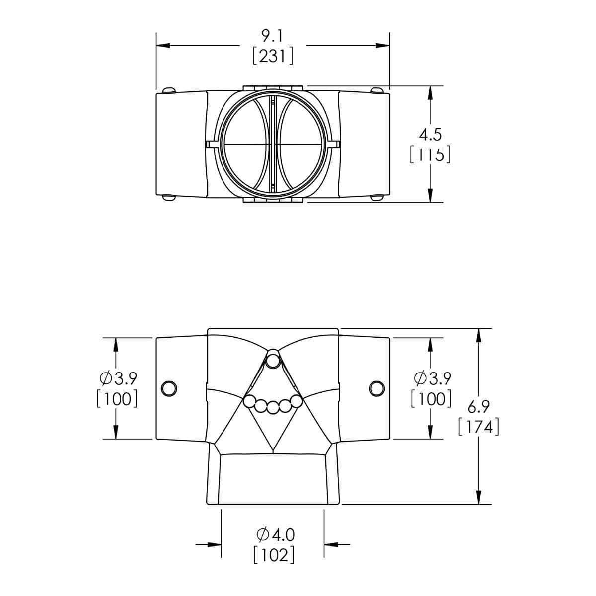 Marine Systems Inc Qualifies for Free Shipping Marine Systems Adapter T 4" x 4" x 4" #AT444