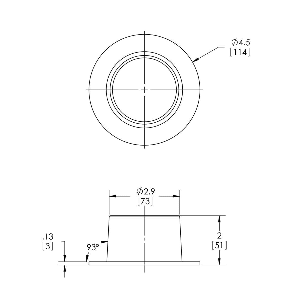 Marine Systems Inc Qualifies for Free Shipping Marine Systems Hose Ring Round 3" #HR3