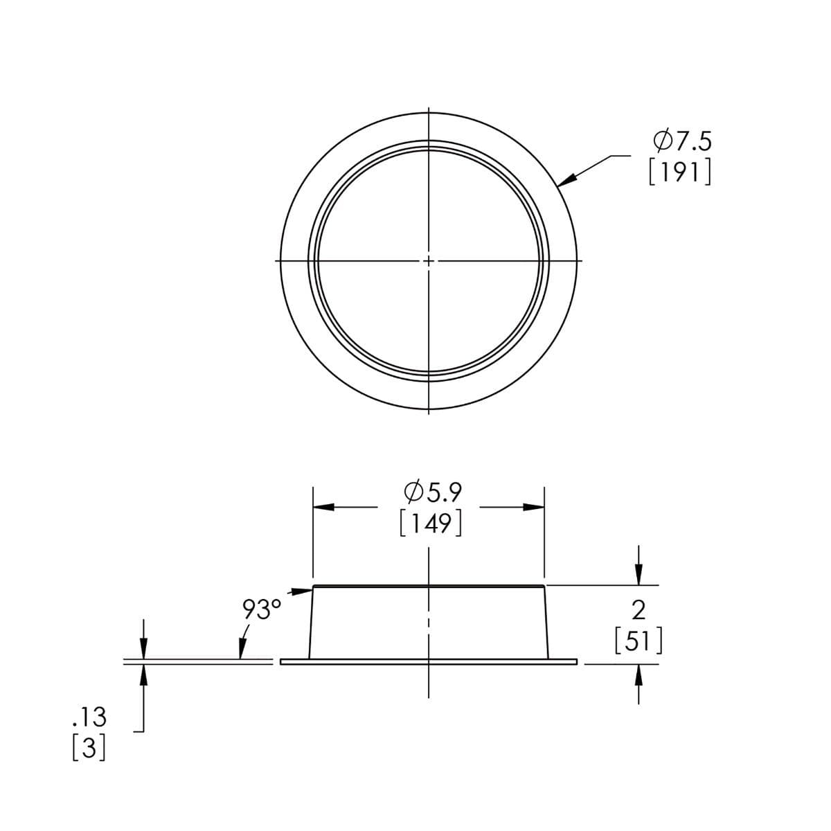 Marine Systems Inc Qualifies for Free Shipping Marine Systems Hose Ring Round 6" #HR6
