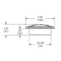 Marine Systems Inc Qualifies for Free Shipping Marine Systems Round Plastic Grille #3GL-W