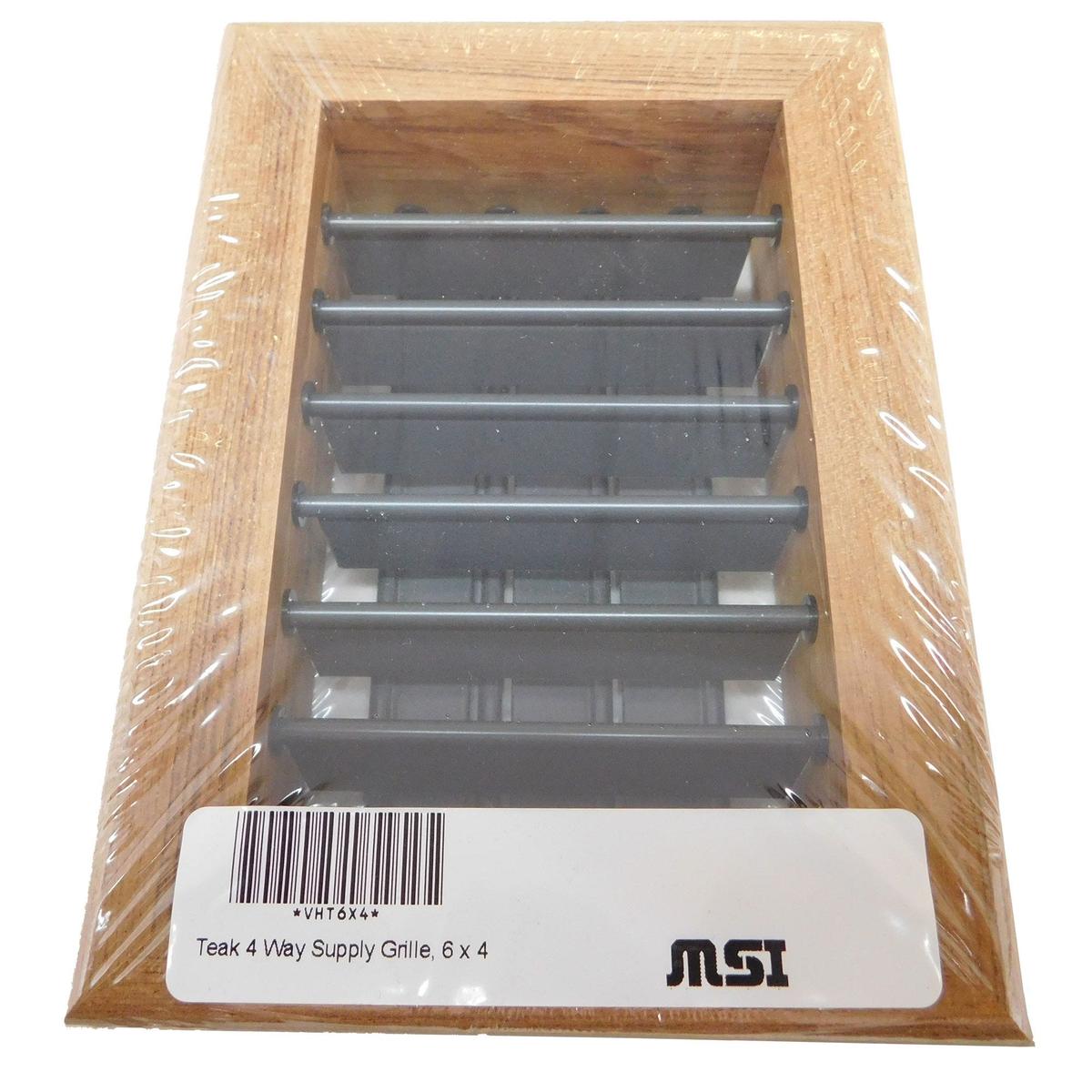 Marine Systems Inc Qualifies for Free Shipping Marine Systems Teak 4-Way Supply Grille 6" x 4" #VHT6X4
