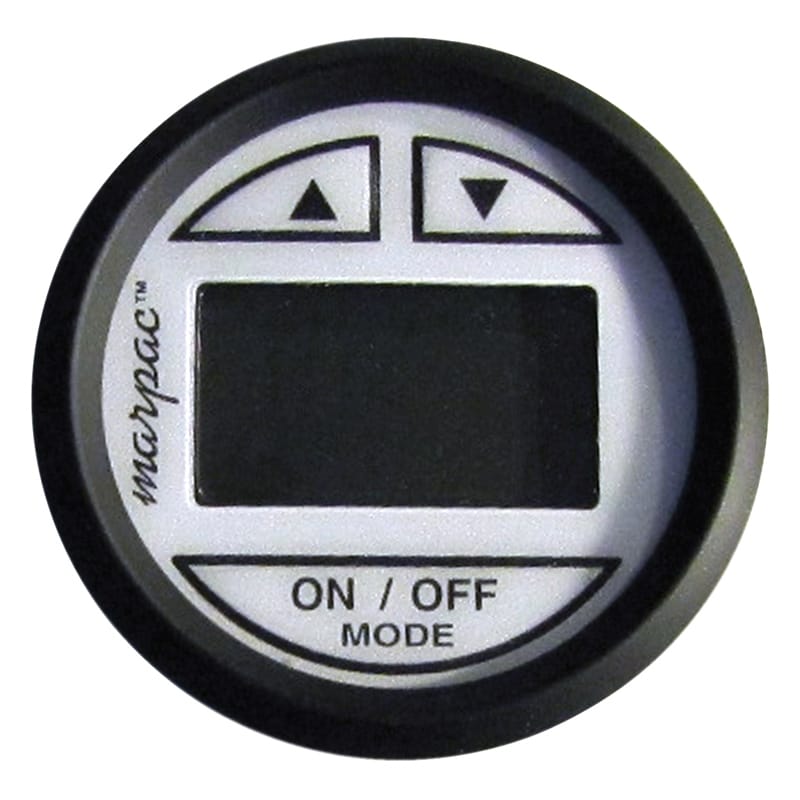 Marpac Not Qualified for Free Shipping Marpac Depth Sounder Black Bezel/White Face In-Hull #7-2492
