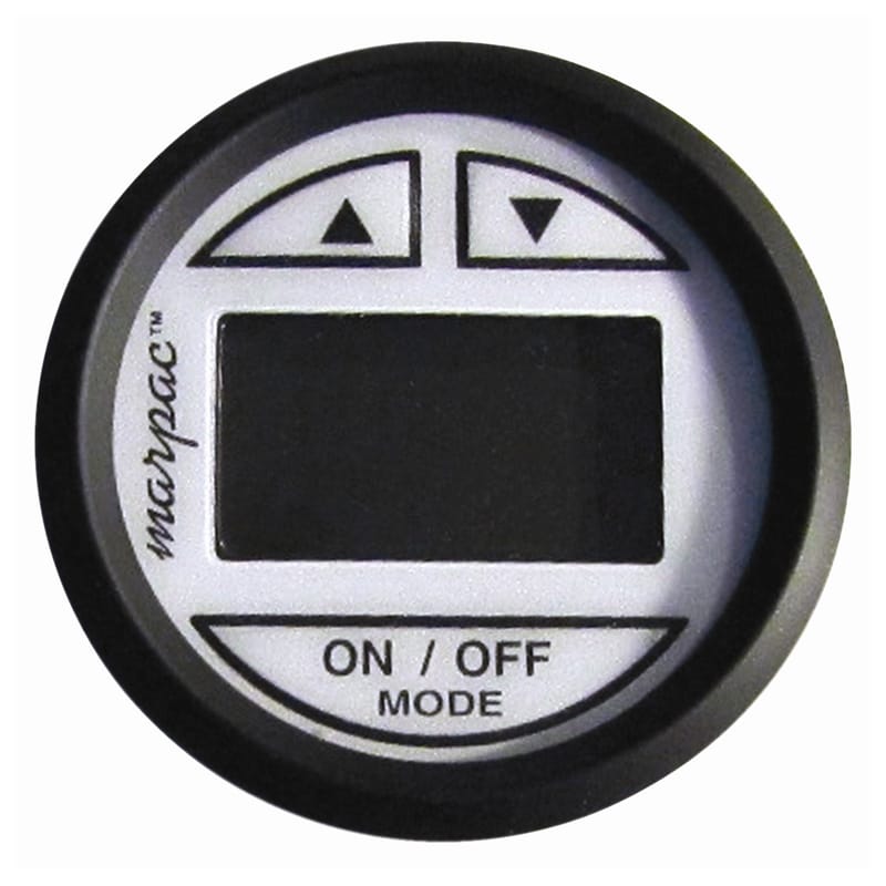 Marpac Not Qualified for Free Shipping Marpac Depth Sounder Black Bezel/White Face Transom Mount Transducer #7-2491