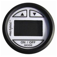 Marpac Not Qualified for Free Shipping Marpac Depth Sounder Black Bezel/White Face Transom Mount Transducer #7-2491