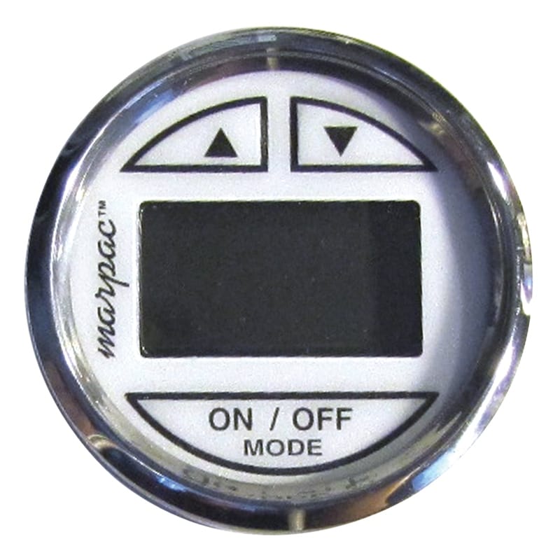 Marpac Not Qualified for Free Shipping Marpac Depth Sounder SS Bezel/White Face Transom Mount Transducer #7-2494