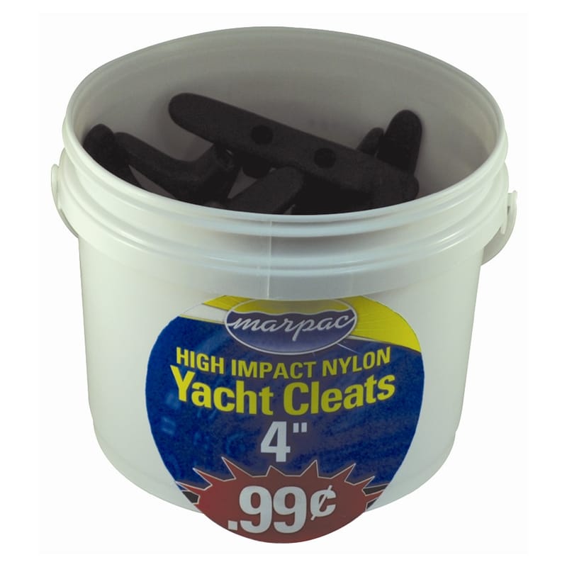 Marpac Qualifies for Free Shipping Marpac Dock Cleat Open Base Nylon 6" Bucket of 24 #7-0341S