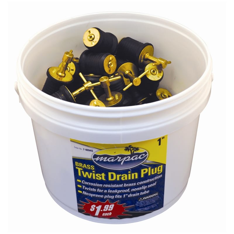 Marpac Qualifies for Free Shipping Marpac Drain Plug Turn-Tite 1" Bucket of 50 #7-0094S