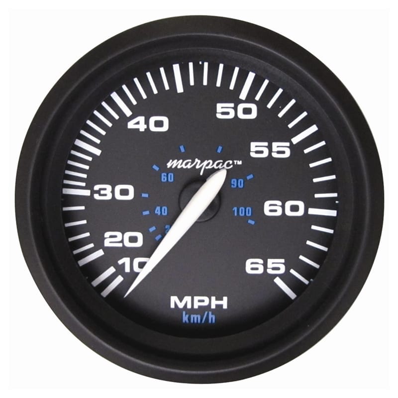 Marpac Not Qualified for Free Shipping Marpac Engine Gauge All Black Speedometer 65 MPH #7-2055