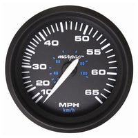 Marpac Not Qualified for Free Shipping Marpac Engine Gauge All Black Speedometer 65 MPH #7-2055