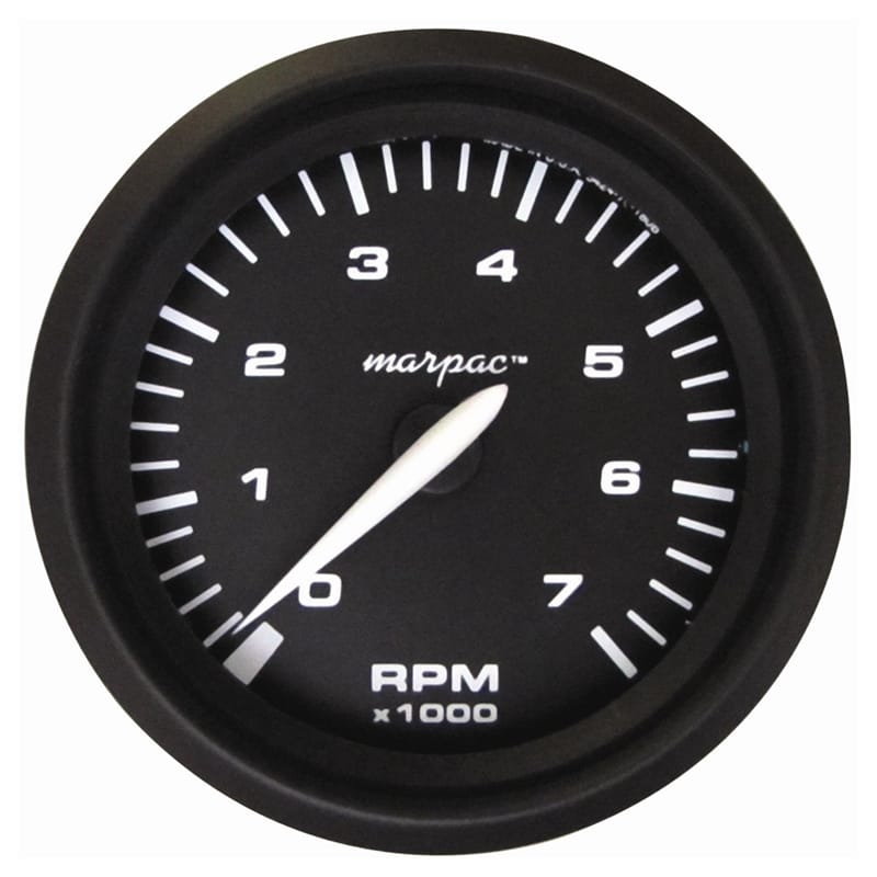 Marpac Not Qualified for Free Shipping Marpac Engine Gauge All Black Tachometer 7000 RPM #7-2050