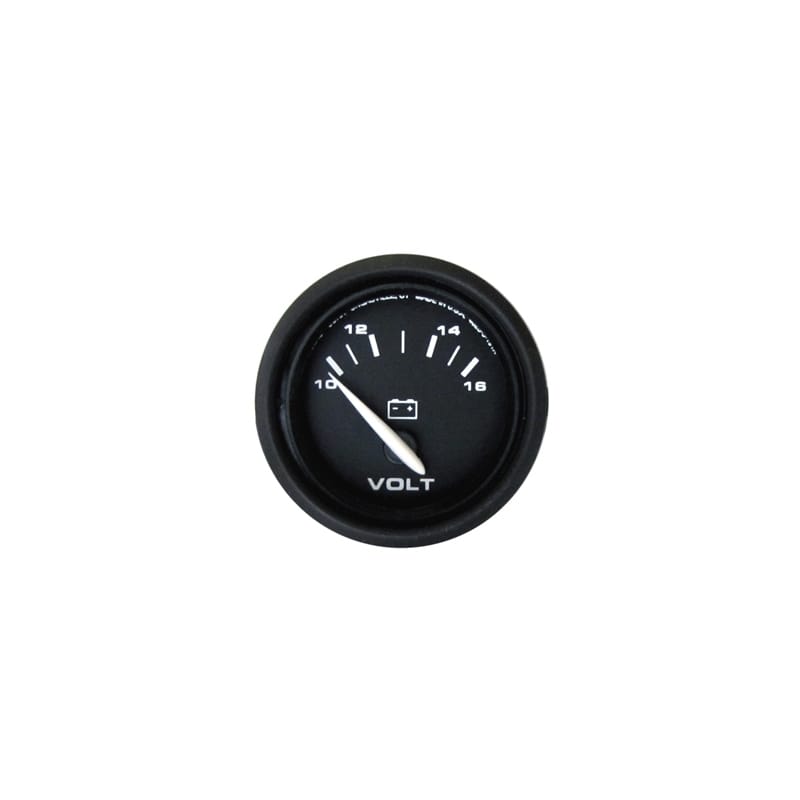 Marpac Not Qualified for Free Shipping Marpac Engine Gauge All Black Voltmeter #7-2060