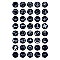Marpac Qualifies for Free Shipping Marpac LED Backlit SS Push Button Switch Label Kit #7-1227