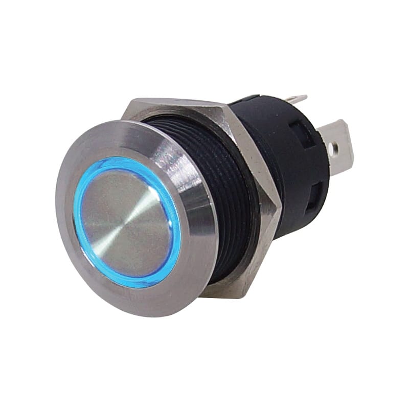 Marpac Qualifies for Free Shipping Marpac Push-On Switch Blue Ring LED (Mom On)-Off #7-1210