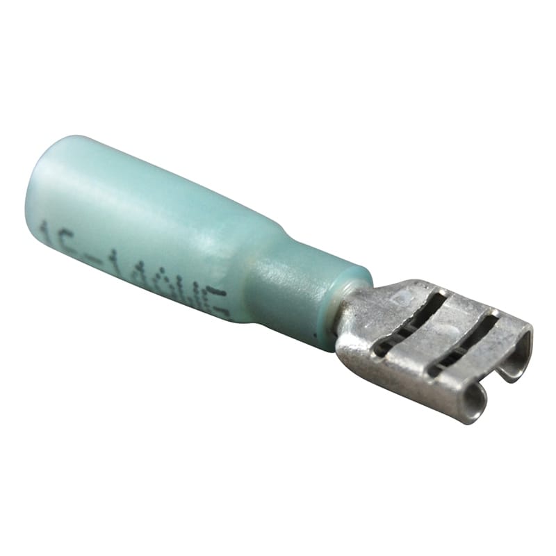 Marpac Not Qualified for Free Shipping Marpac Quick Slide Insulated Heat Shrink Blue 16-14 AWG .250 Female #7-3410