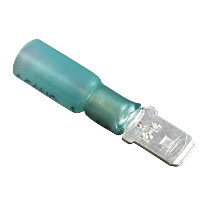Marpac Not Qualified for Free Shipping Marpac Quick Slide Insulated Heat Shrink Blue 16-14 AWG .250 Male #7-3405