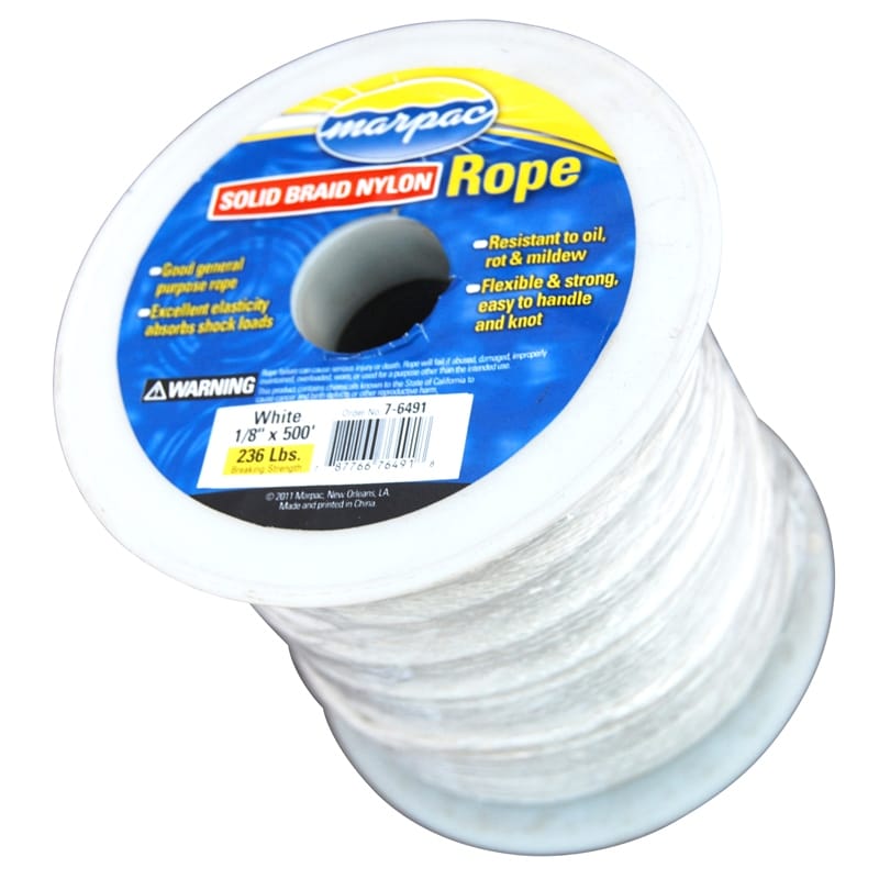Marpac Not Qualified for Free Shipping Marpac Rope Spool Solid Braid Nylon 3/16 x 500' #7-6493