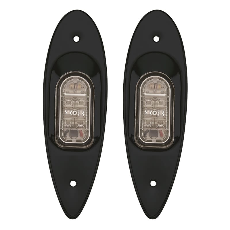 Marpac Qualifies for Free Shipping Marpac Side Light Pair Flush LED Bk #7-6596