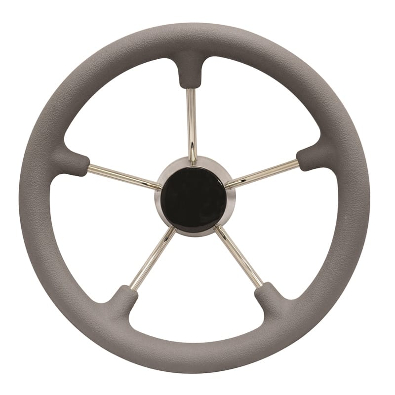Marpac Qualifies for Free Shipping Marpac Steering Wheel SS Destroyer with Foam 13.5" Gray #7-0693