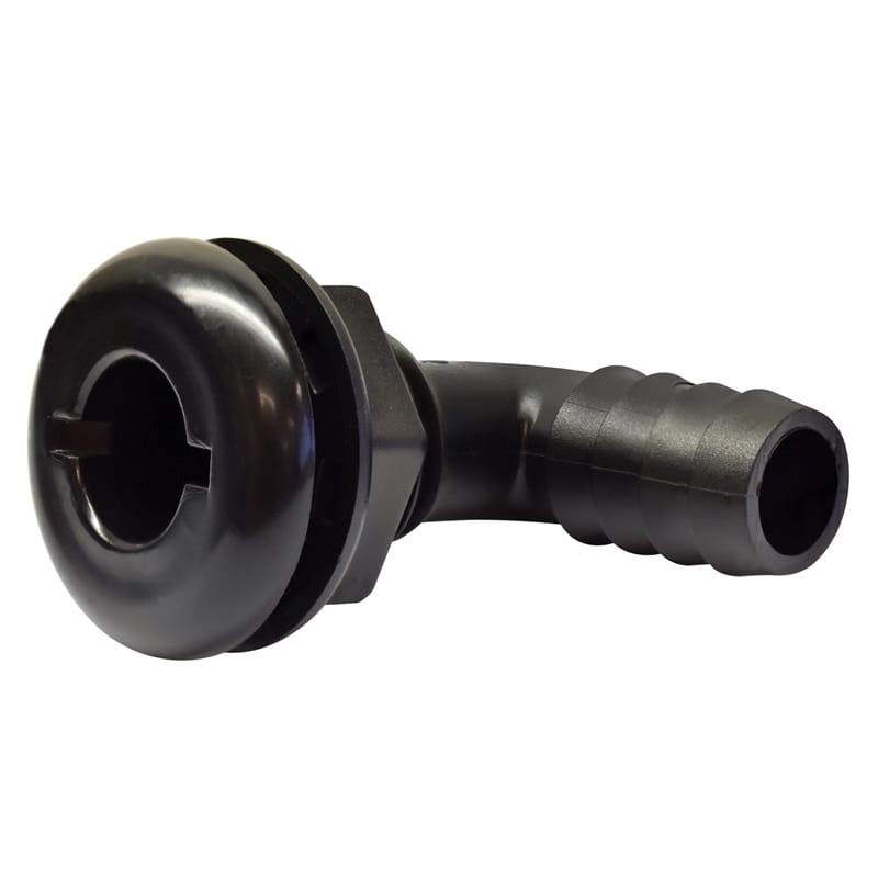Marpac Qualifies for Free Shipping Marpac Thru-Hull 90-Degree Black 1-1/8" #7-0367
