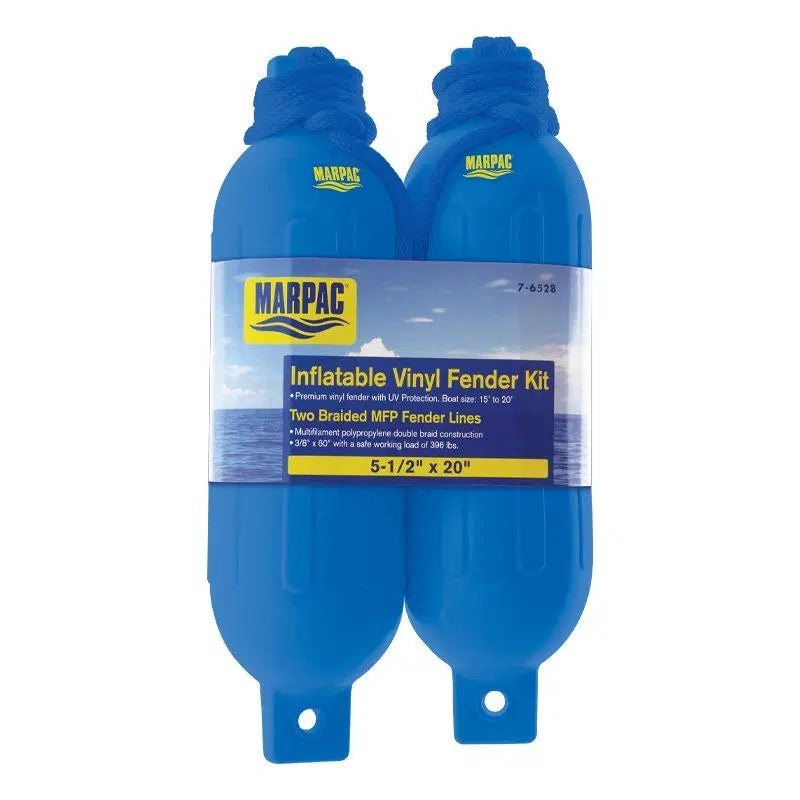 Marpac Qualifies for Free Shipping Marpac Twin Pack Fenders Blue 5.5" x 20" #7-6528