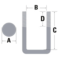 Marpac Qualifies for Free Shipping Marpac U-Bolt Square 1/2