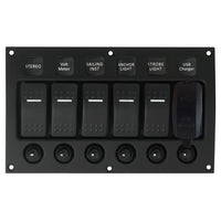 Marpac Qualifies for Free Shipping Marpac Water Resistant Curved 5-Switch Panel with USB Charger #7-1252