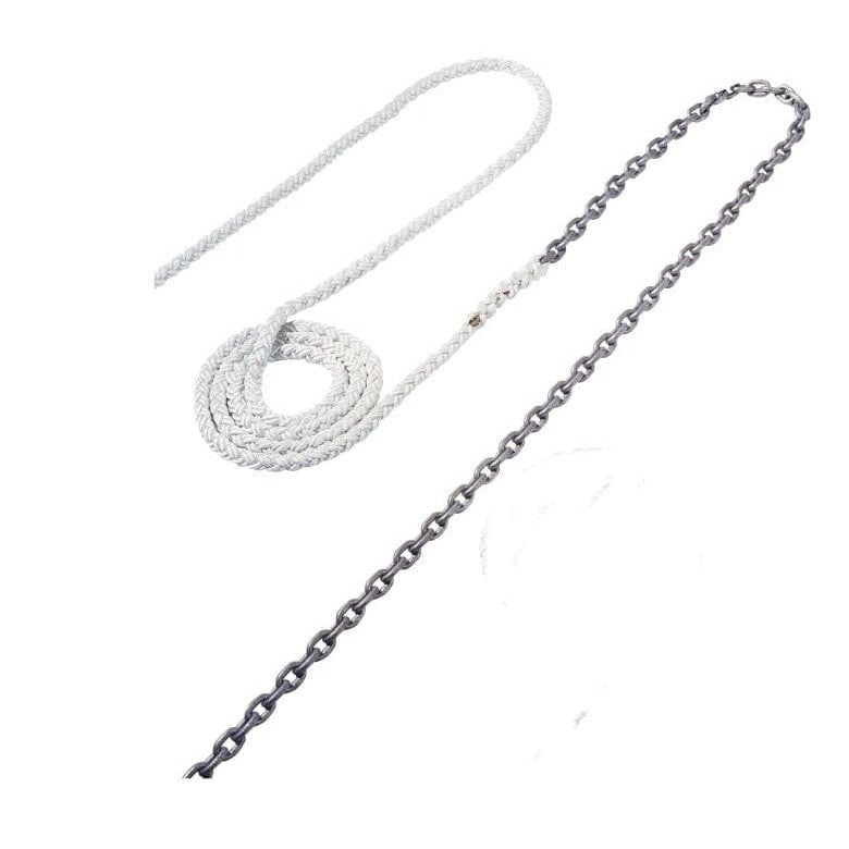 Maxwell Winches Qualifies for Free Shipping Maxwell 10' of 1/4" HT Chain Splice to 300' of 1/2" Nylon Brait Line #RODE46