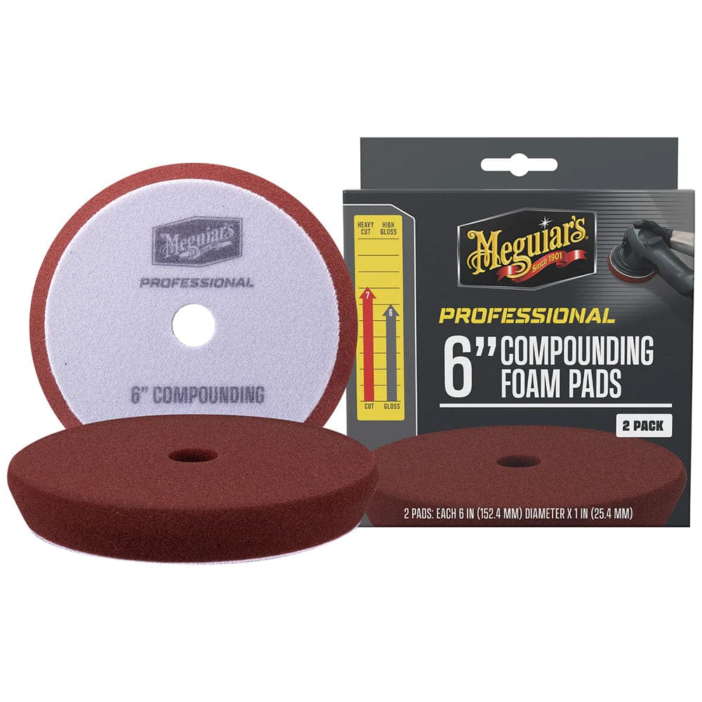 Meguiar's Qualifies for Free Shipping Meguiar's Professional 6" Compound Foam Pads 2-pk #M6CFP2