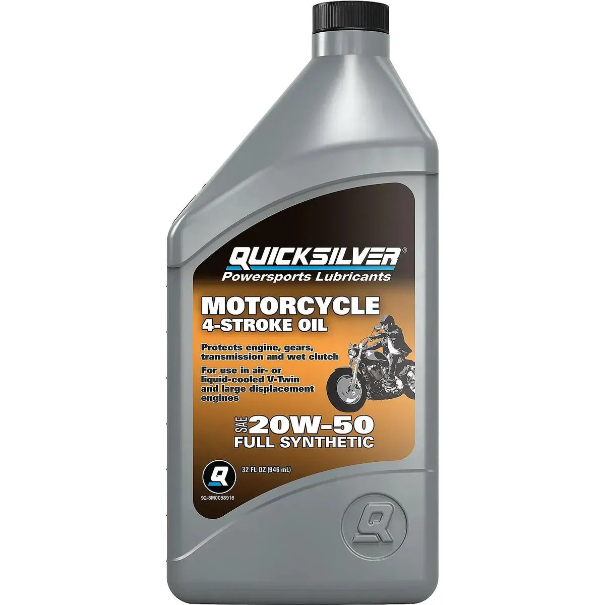 Mercury Marine Qualifies for Free Shipping Mercury Full Synthetic 20W50 Motorcycle Oil Quart  #8M0058916