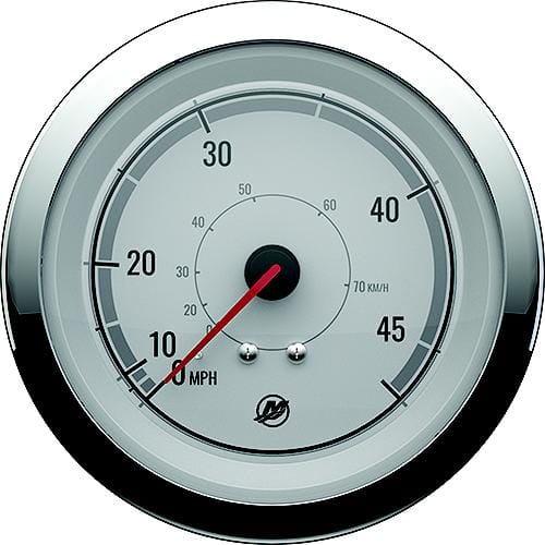 Mercury Marine Qualifies for Free Shipping Mercury Gauge Speedometer 45 MPH White/Chrome #8M6020075